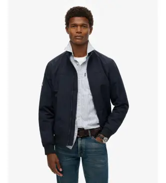 per uomo M5012079A Giacca Harrington blu navy (S), Casual, Poliamide