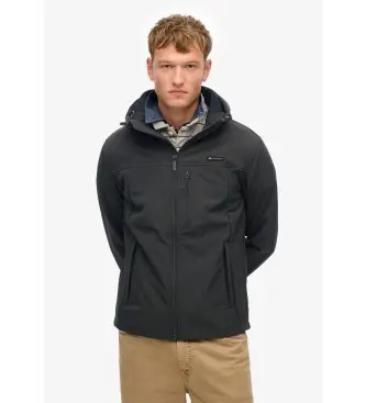 per uomo M5012103A Giacca softshell nera con cappuccio Trekker (M), Nero, Casual, Poliestere