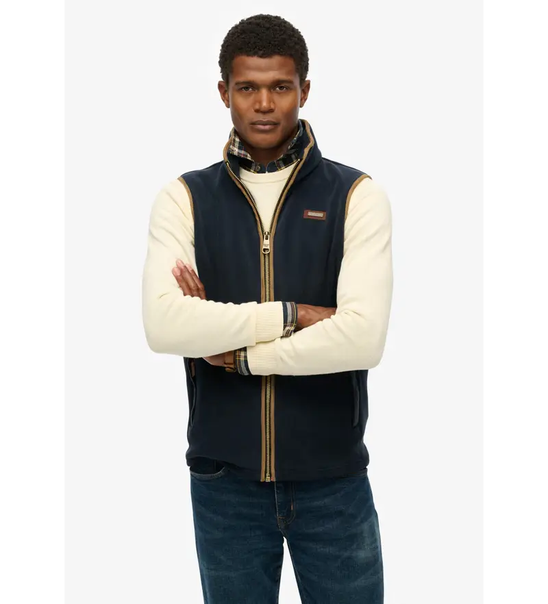 Superdry Gilet Uomo Blu 4043642
