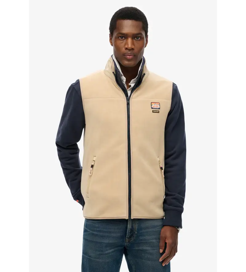 Superdry Gilet Uomo Beige 4035402