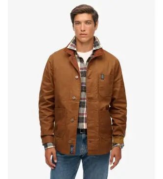 per uomo M5012196A Giacca marrone del Merchant Store (S), Casual, Poliestere