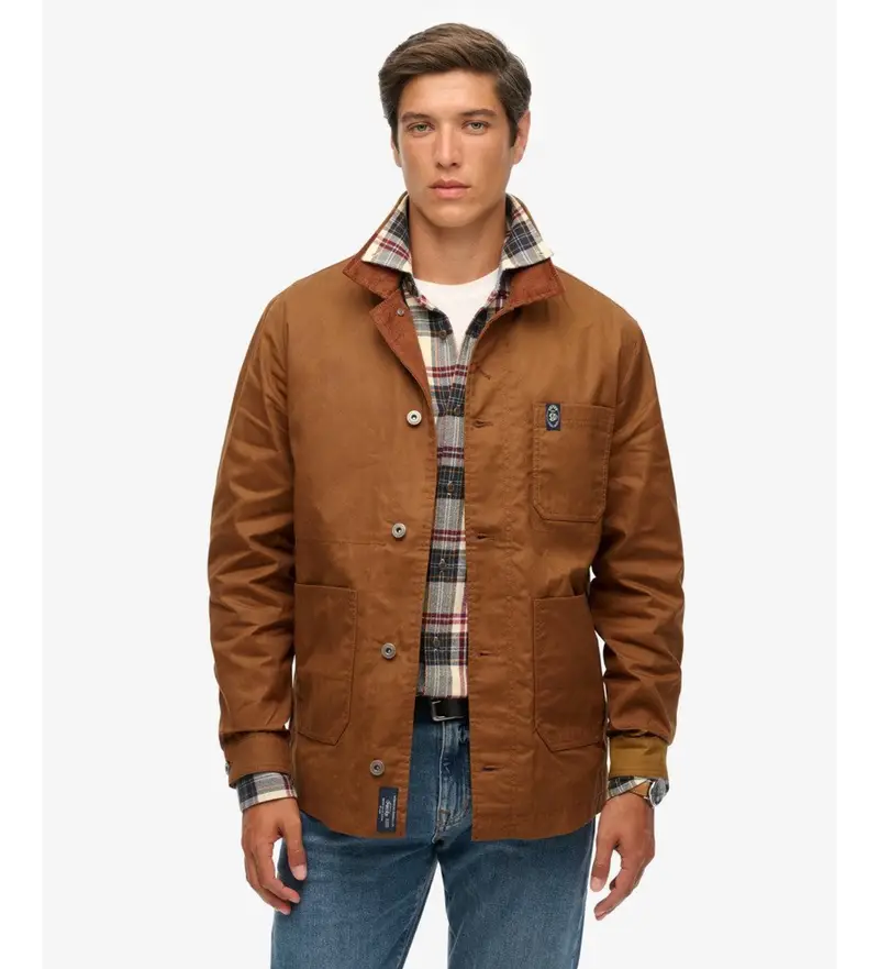 per uomo M5012196A Giacca marrone del Merchant Store (XXL), Casual, Poliestere