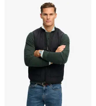 per uomo M5012211A Gilet militare nero (L), Casual, Poliestere