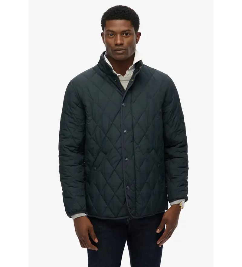 per uomo M5012225A Giacca trapuntata grigia (M), Casual, Grigio, Poliestere