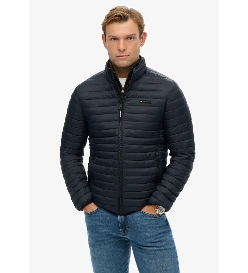 per uomo M5012242A Cappotto imbottito Fuji Lite Mairno (S), Casual, Sostenibile, Nylon riciclato, Navy