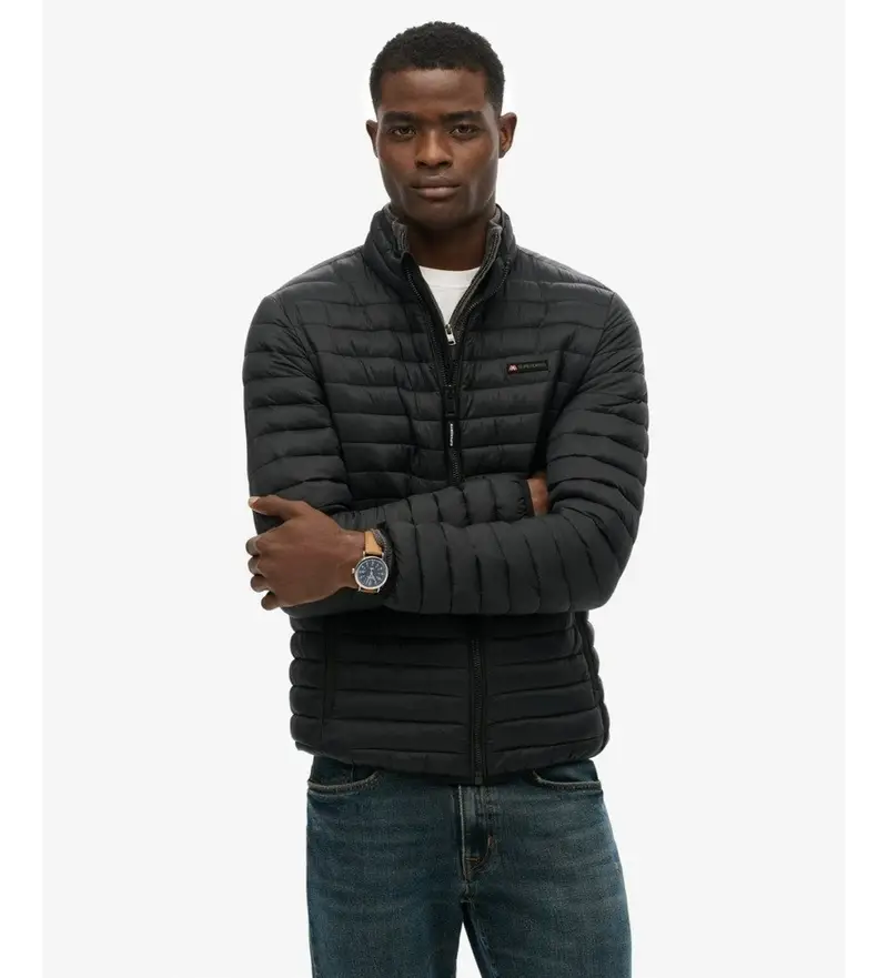 per uomo M5012242A Cappotto nero Fuji Lite (L), Casual, Poliestere