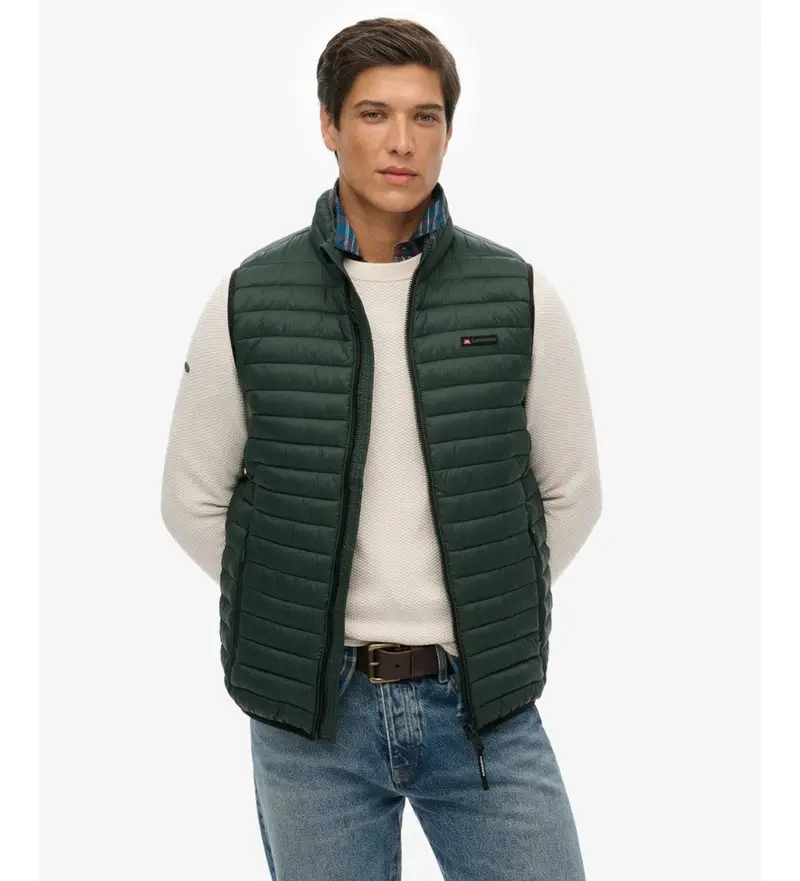 Superdry Gilet Uomo Verde 3486263