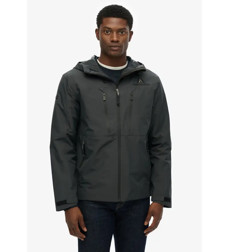 per uomo M5012249A Giacca impermeabile grigia (XL), Casual, Grigio, Poliestere