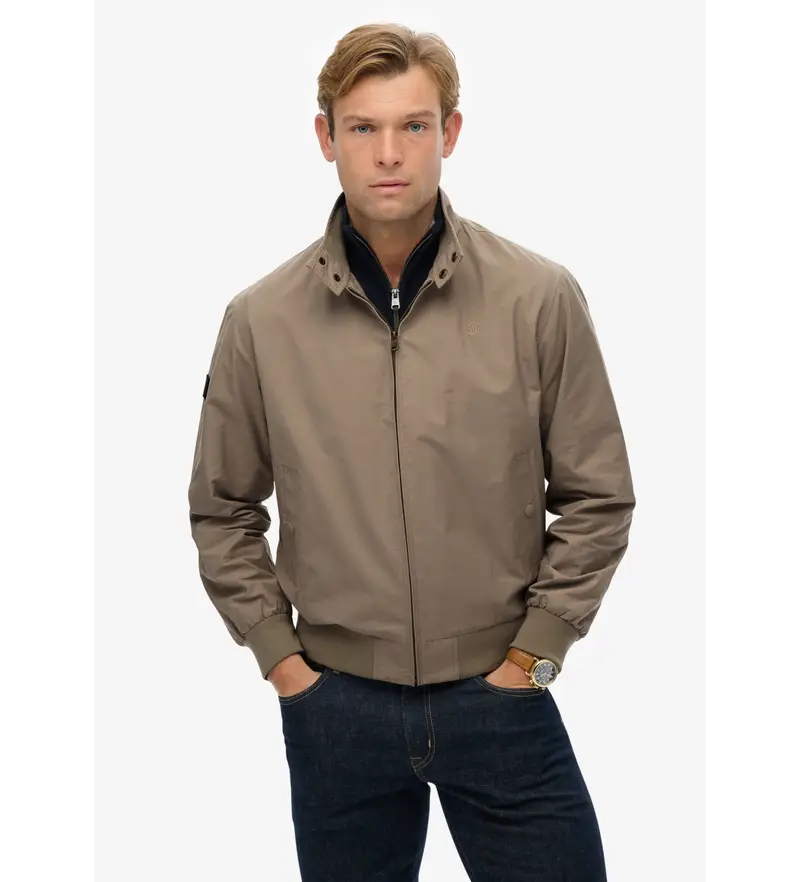 per uomo M5012259A Giacca Harrington classica beige (XL), Casual, Cotone