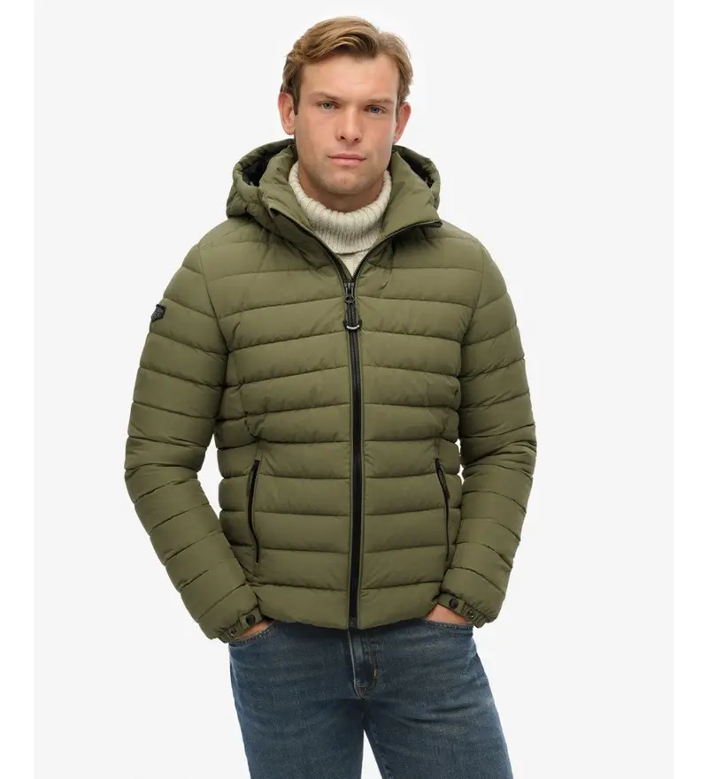 per uomo. M5012290A Giacca Fuji verde (M), Casual, Polister riciclato, Sostenibile