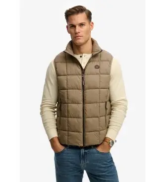 per uomo M5012342A Gilet trapuntato Fuji marrone (XXL), Casual, Sostenibile, Nylon riciclato Verde