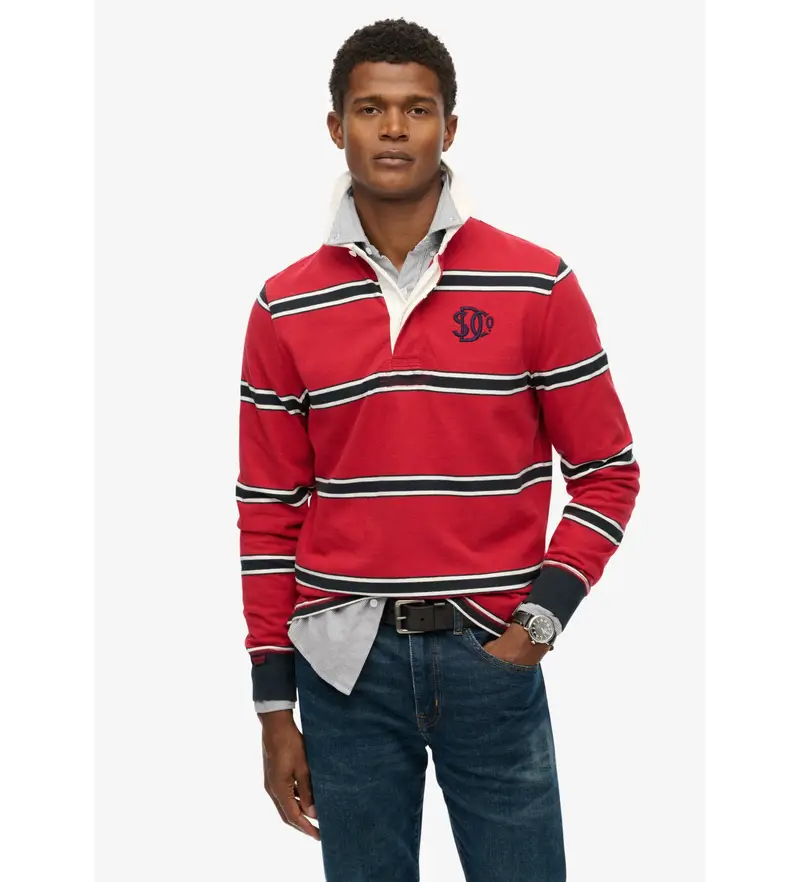 Superdry Polo Uomo Rosso 4058034