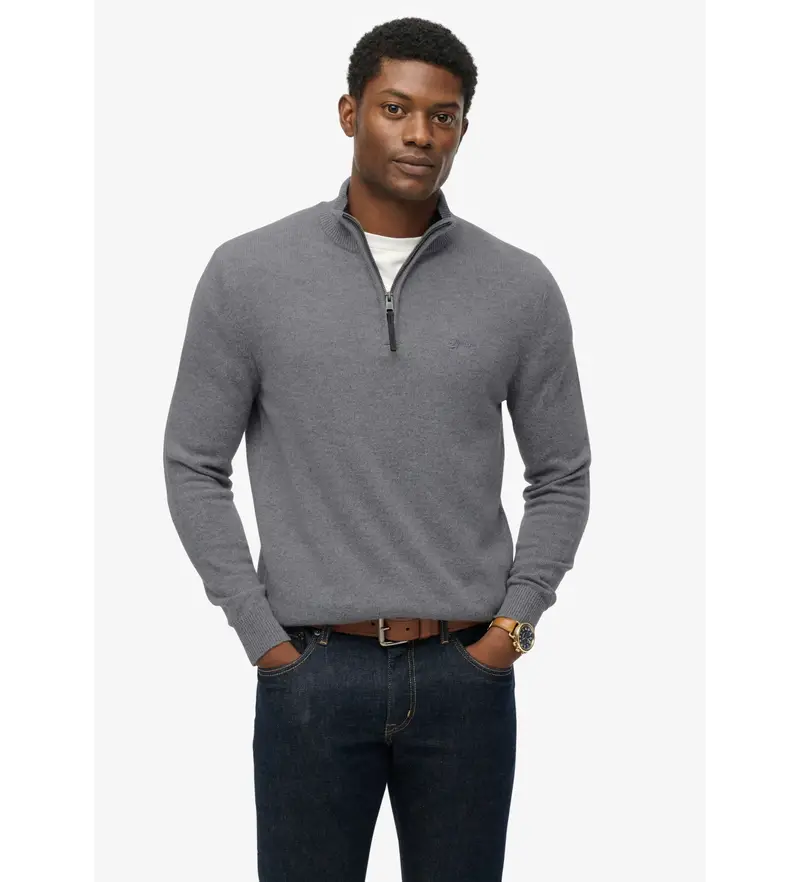 per uomo M6110688A Maglione di lana grigio (XL), Casual