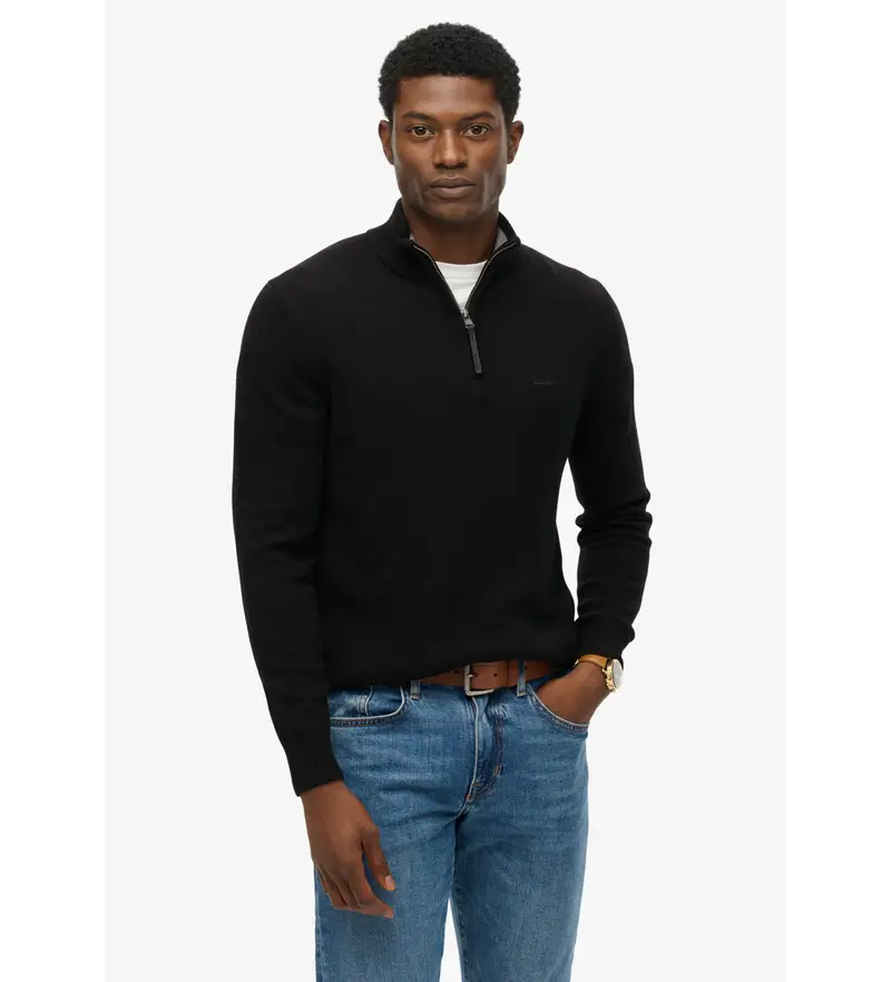 per uomo M6110688A Maglione di lana nero (L), Casual