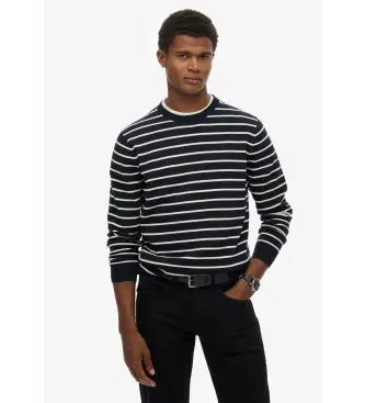 per uomo M6110727A Maglia mercantile bretone blu navy (XL), Casual, Cotone