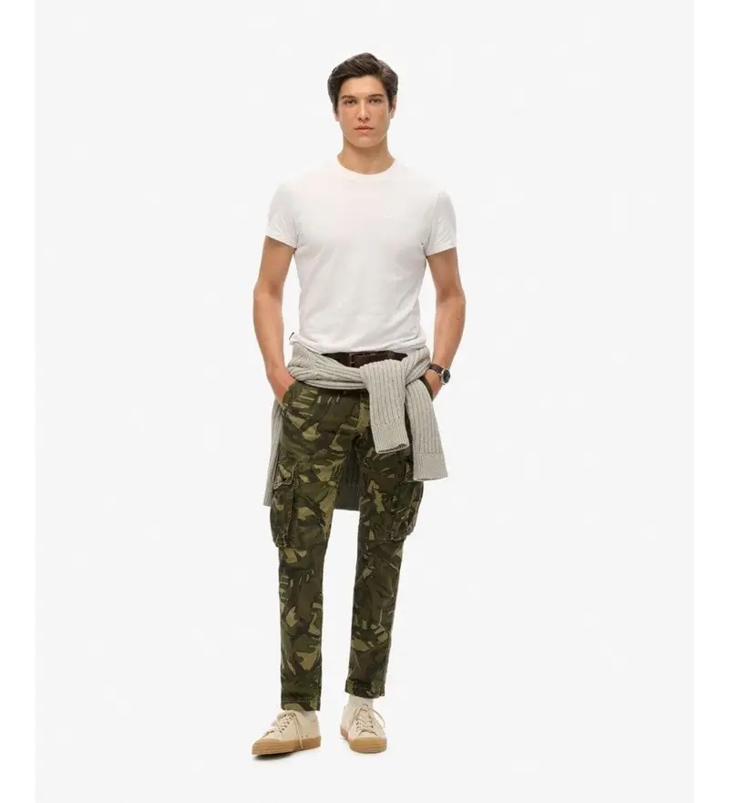 Superdry Pantaloni cargo Uomo Verde 2682978