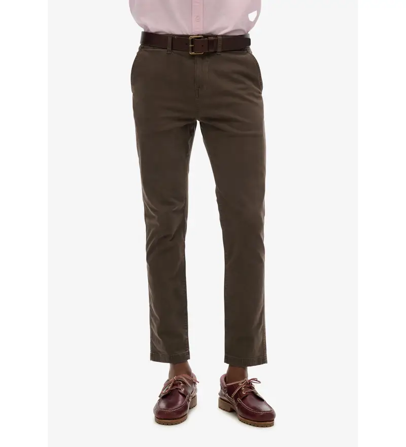 per uomo. M7011135A Pantaloni chino color talpa internazionali (28/32), Casual, Cotone, Taupe