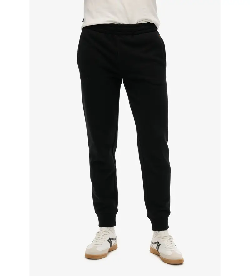 per uomo M7011323A Pantaloni da jogging Essential Logo in nero (S), Casual, Cotone