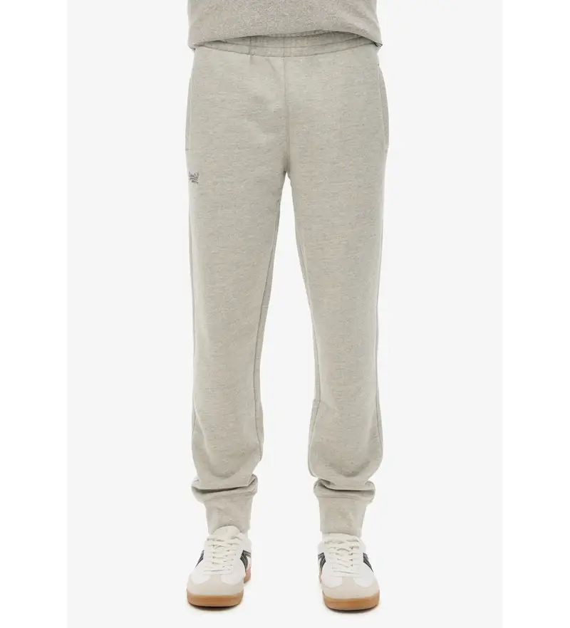 per uomo M7011323A Pantaloni jogger grigi essenziali (S), Casual, Grigio, Cotone