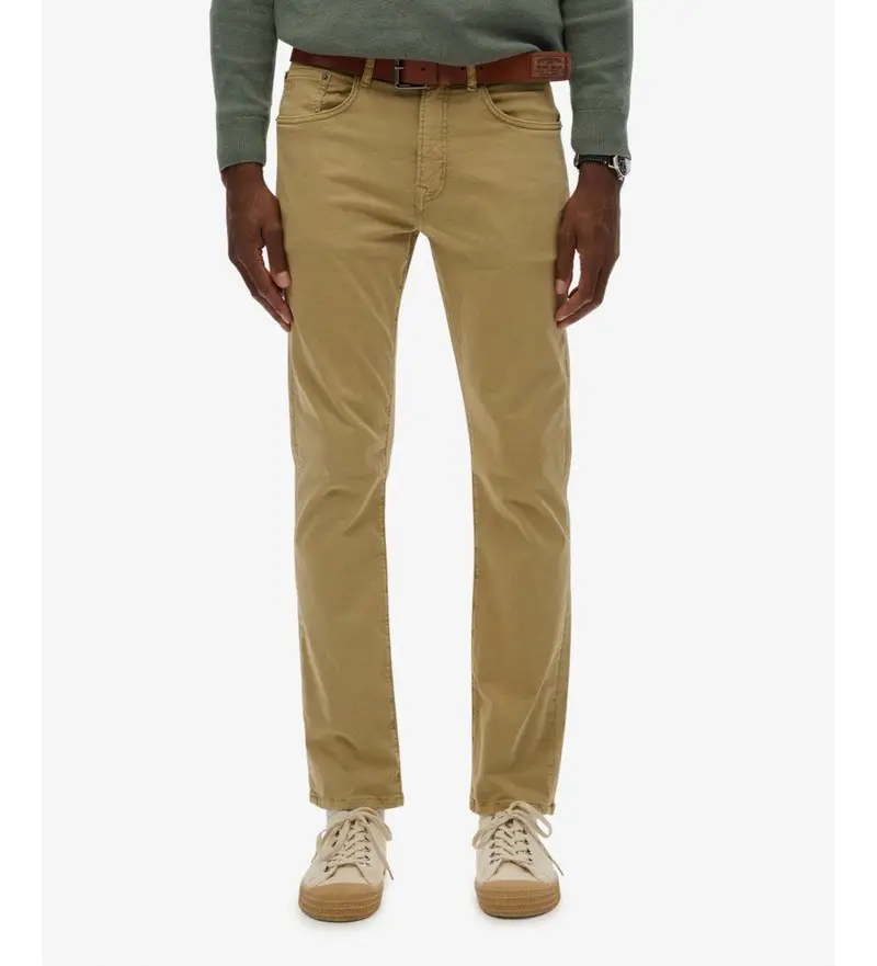 per uomo M7011425A Pantaloni beige in raso Merchant (32/32), Casual, Cotone