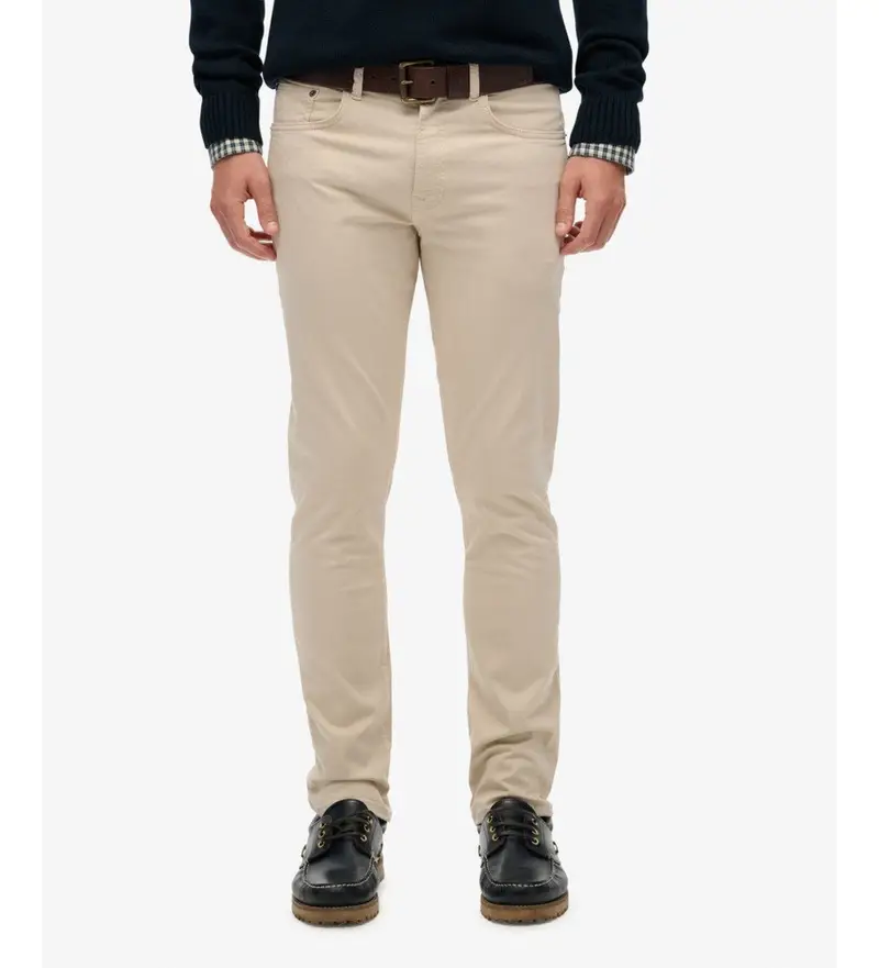 per uomo M7011425A Pantaloni beige in raso Merchant (36/32), Casual, Cotone