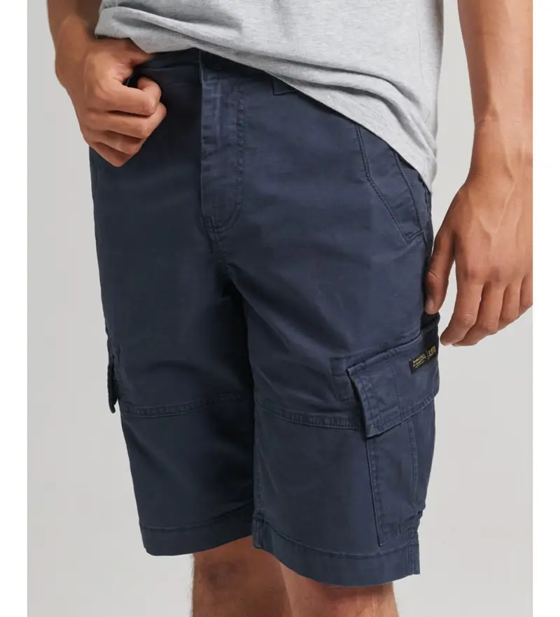 per uomo M7110300A Pantaloncini cargo blu navy (28), Casual, Cotone