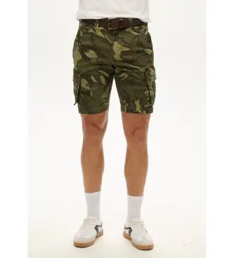 per uomo M7110433A Pantaloncini cargo Core Green (32), Casual, Verde, Mimetico, Cotone