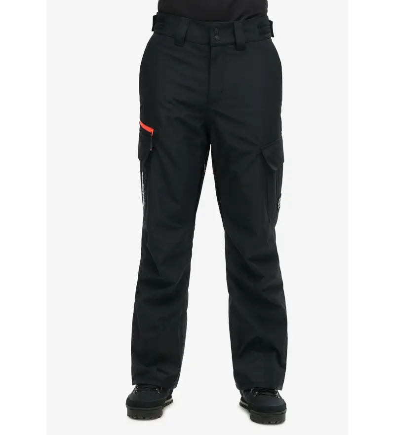 per uomo MS110180A Pantaloni da sci lunghi Ultimate Rescue neri (L), Nero, Sportivo, Neve, Polister riciclato, Sostenibile