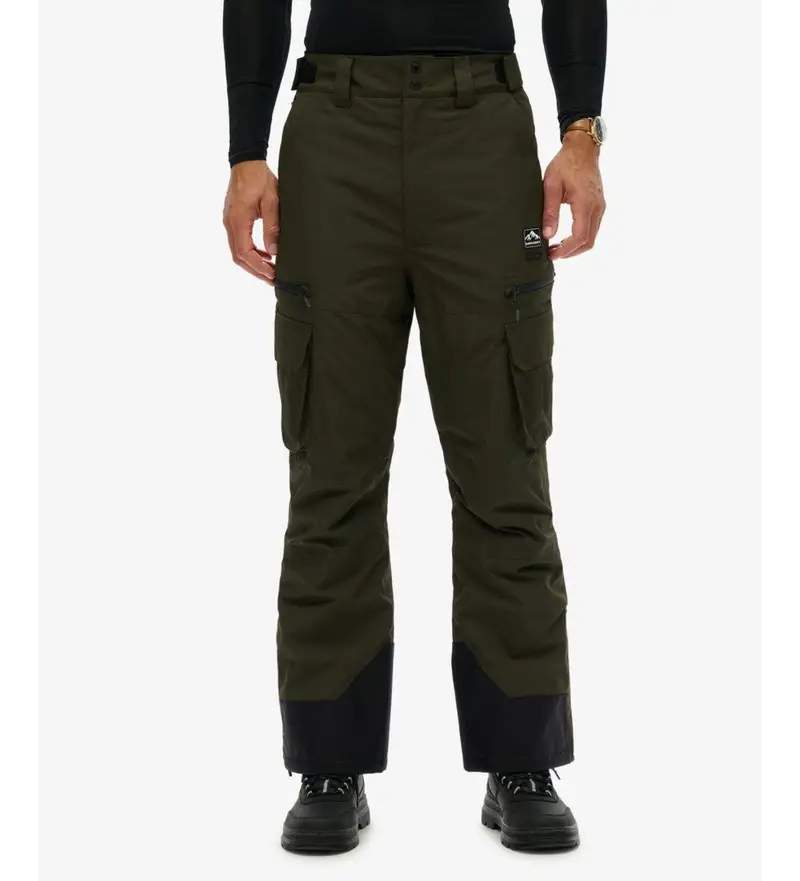 per uomo. MS110195A Pantaloni da sci Ultimate Freestyle (verdi) (M), Sportivo, Verde, Poliestere, Neve, All'aperto