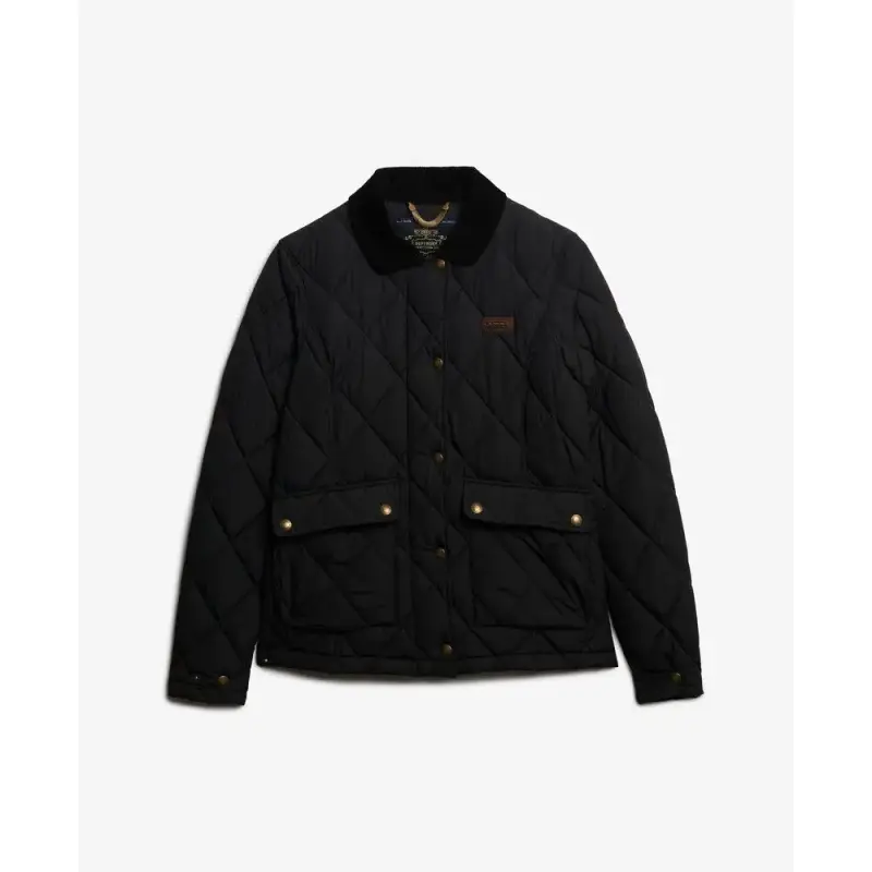 Piumino da donna Superdry Cord Trimmed Liner