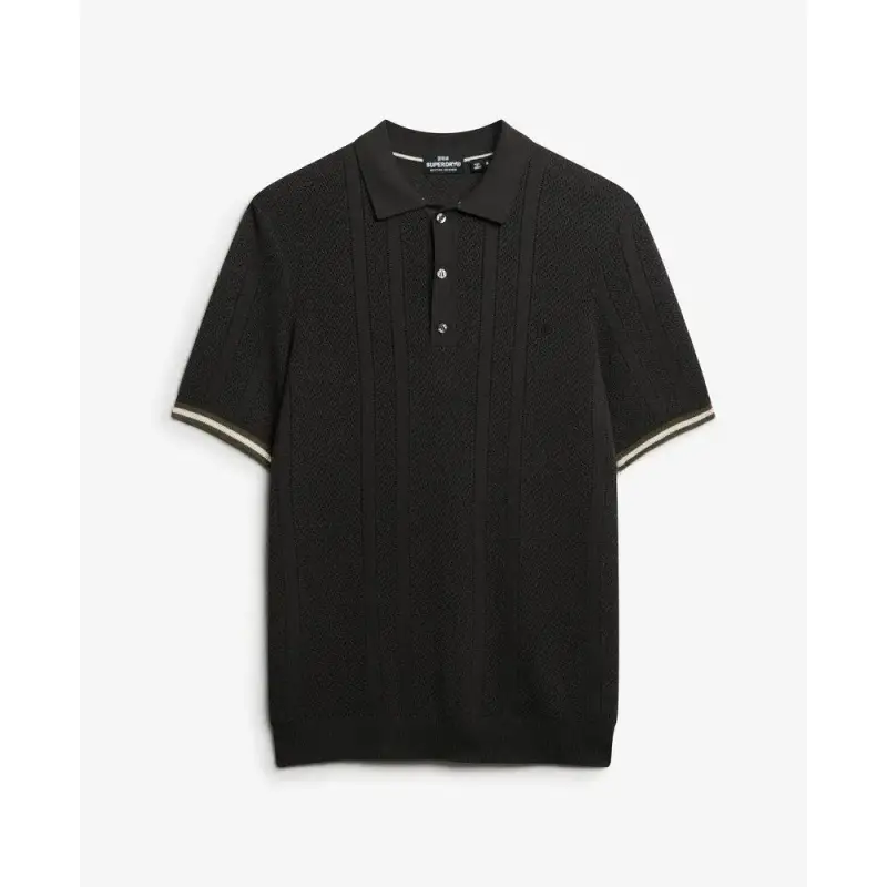 Polo a maglia testurizzata Superdry