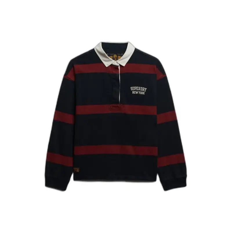 Polo a maniche lunghe a righe donna Superdry Heritage