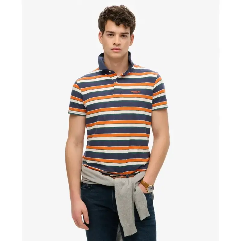 Polo a righe leggero Superdry