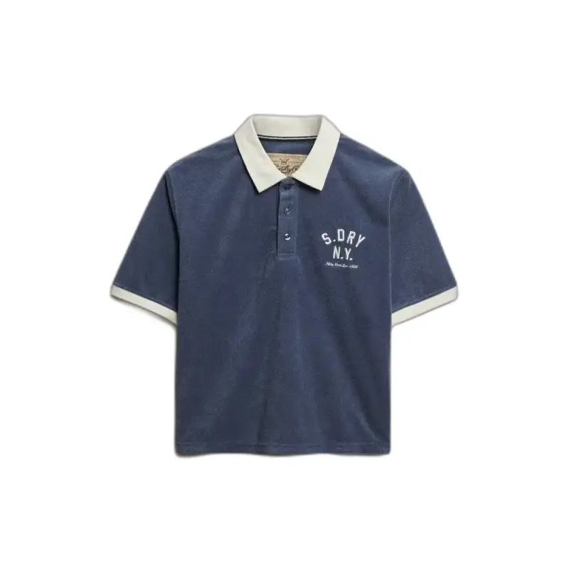 Polo in tessuto spugna donna Superdry Heritage