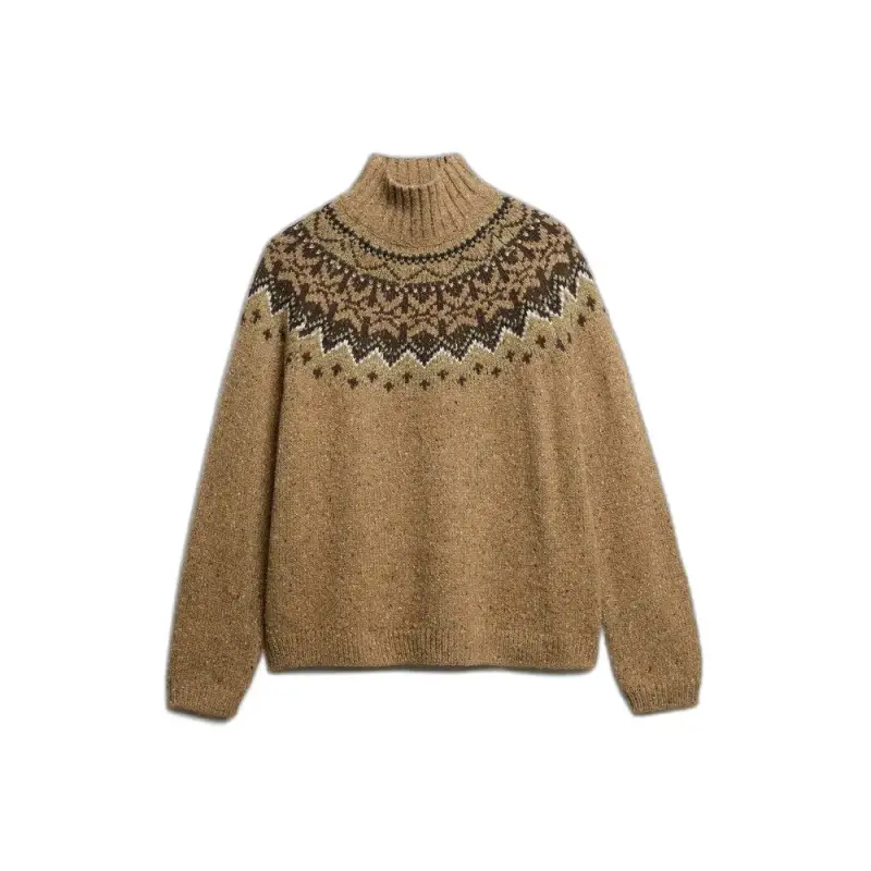 Pull a collo alto in jacquard donna Superdry