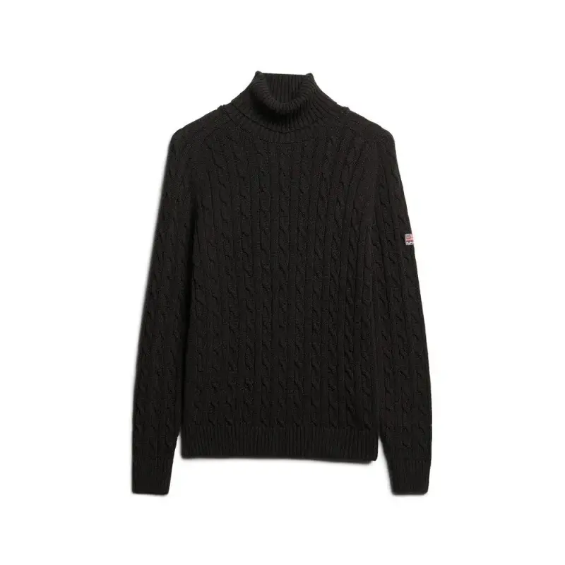 Pull ample torsadé a collo alto donna Superdry