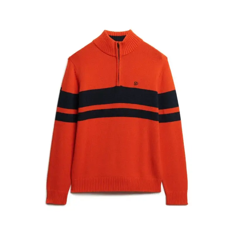 Pullover a strisce in maglia di cotone Superdry