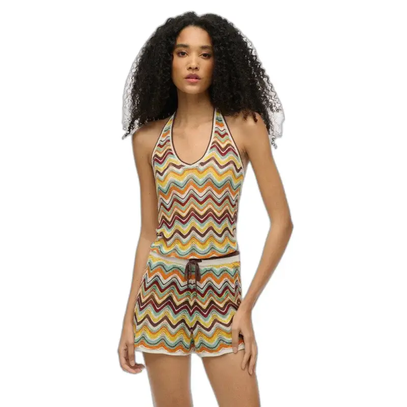 Pullover in maglia zigzag donna Superdry