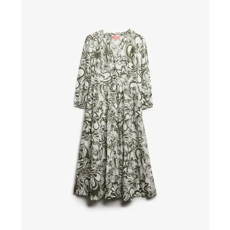Robe midi a volant donna Superdry