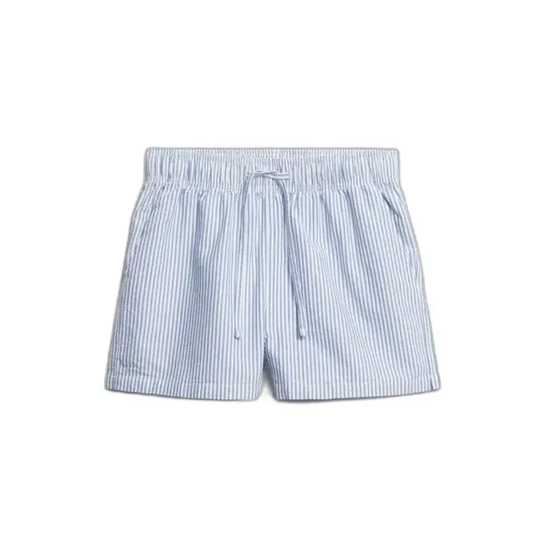 Superdry Short elasticizzato a righe in cotone biologico donna
