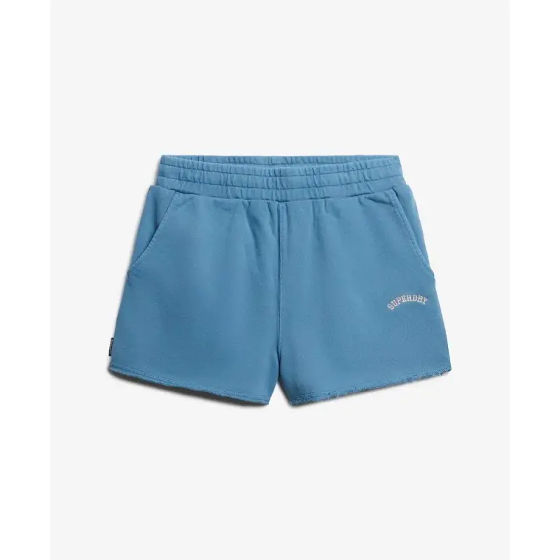 Shorts con logo tinta garzata essenziale donna Superdry