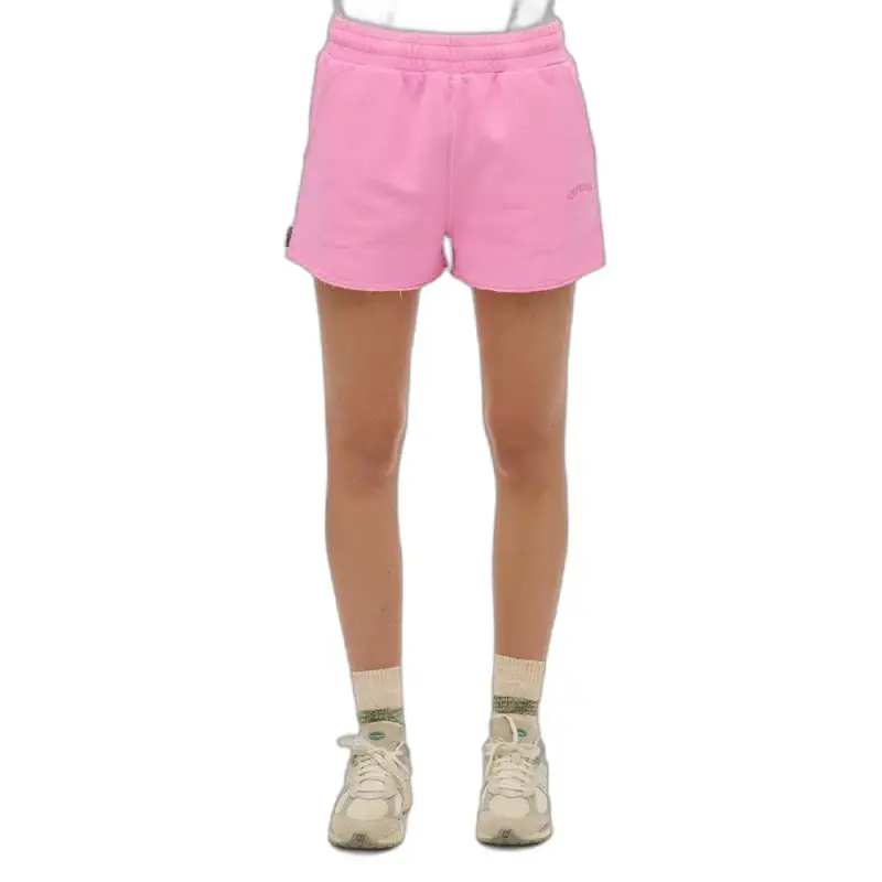 Shorts con logo tinta garzata essenziale donna Superdry