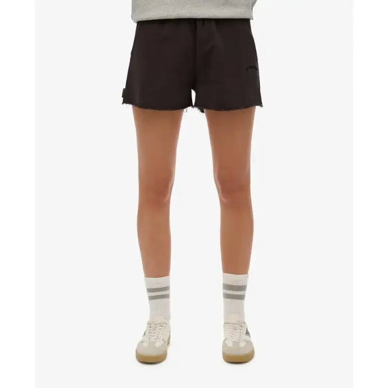 Shorts con logo tinta garzata essenziale donna Superdry