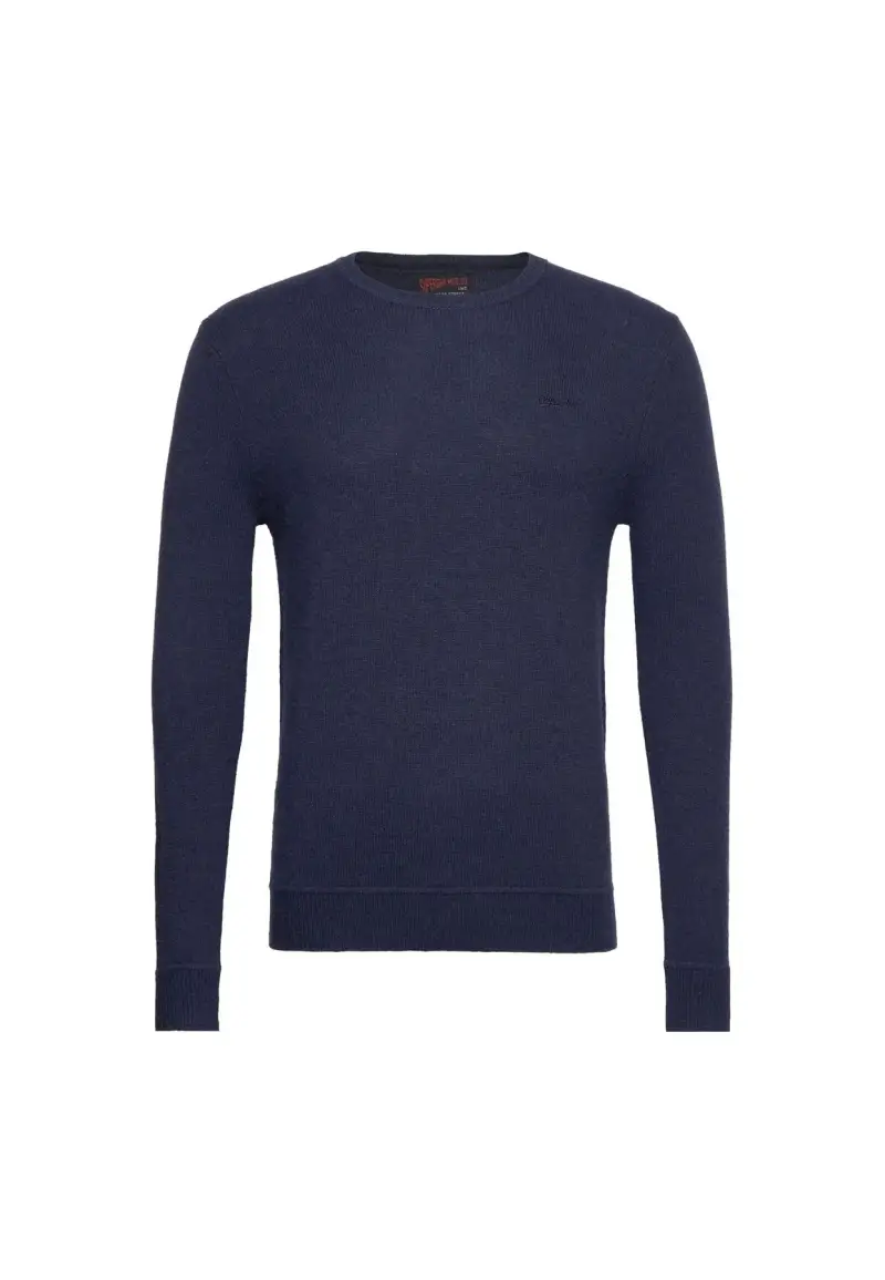 Slim fit crew jumper 5EJ - S / Blu