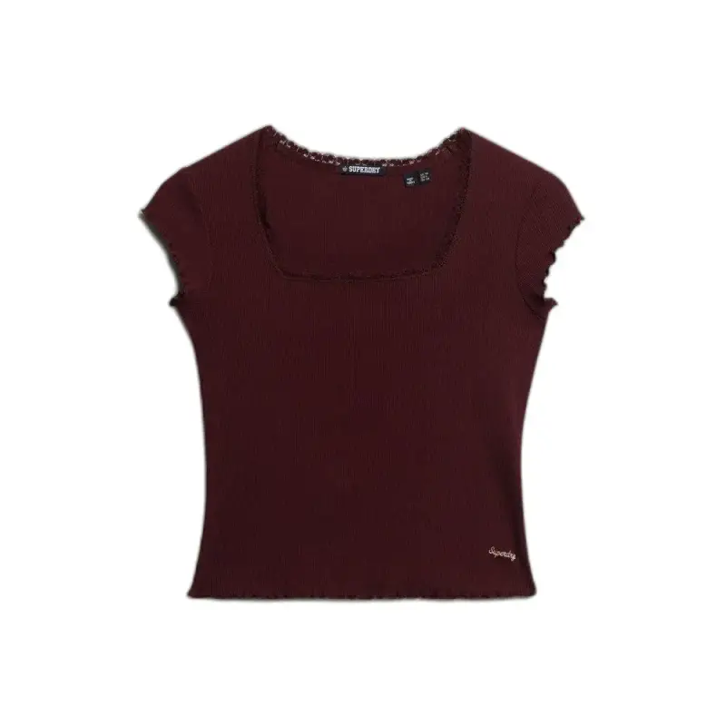 T-shirt a col quadrato donna Superdry Athletic Essentials