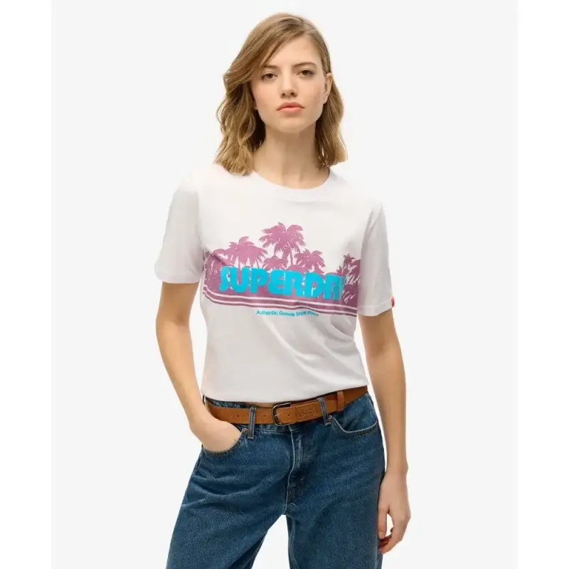 T-shirt casual a righe donna Superdry