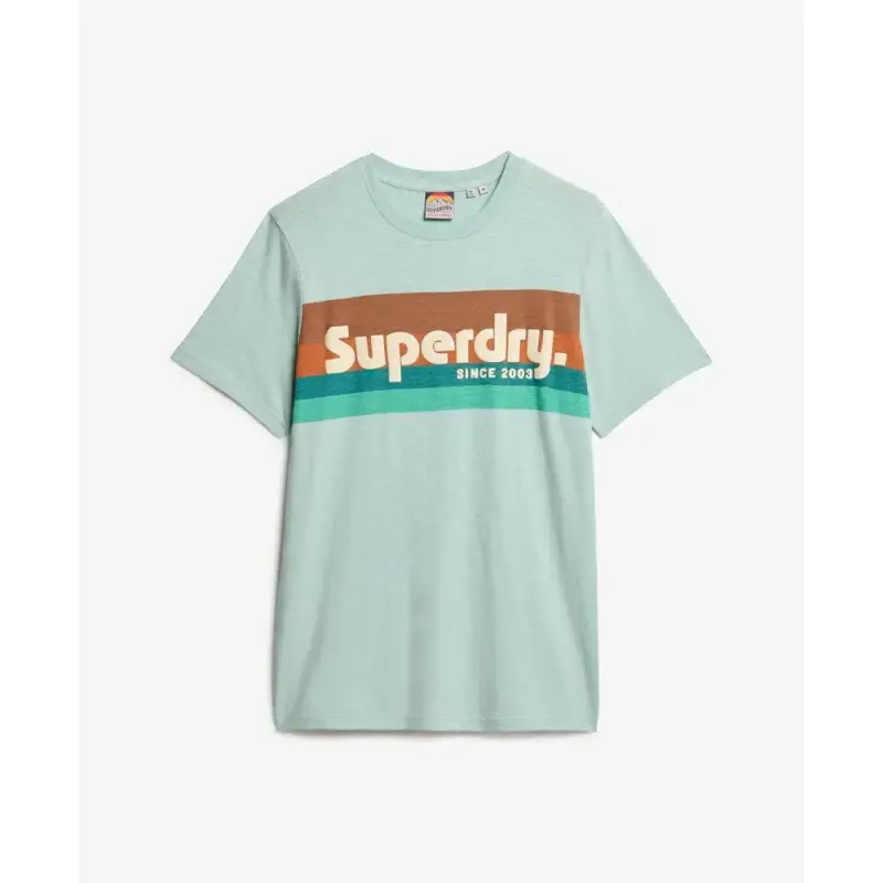T-shirt casual a righe Superdry