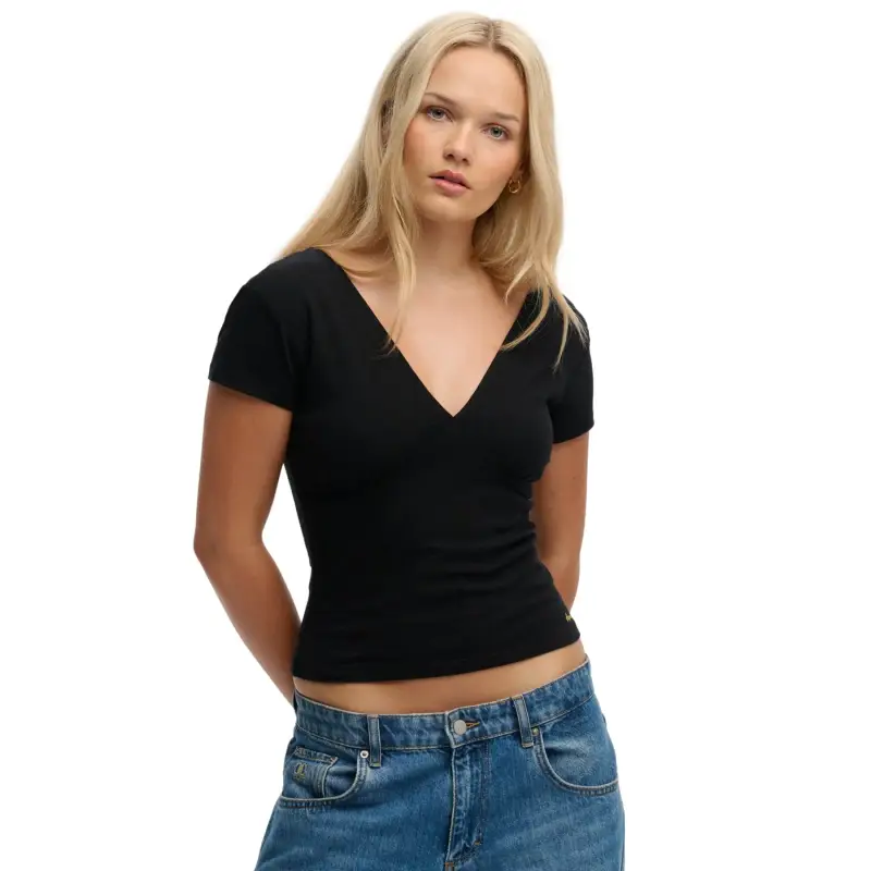 T-shirt con maniche da donna Superdry