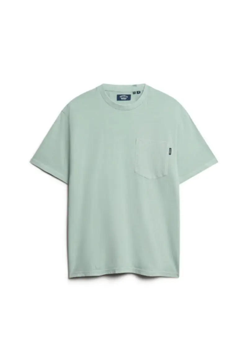 T-shirt con taschino e cuciture a contrasto grigio - S / Grigio