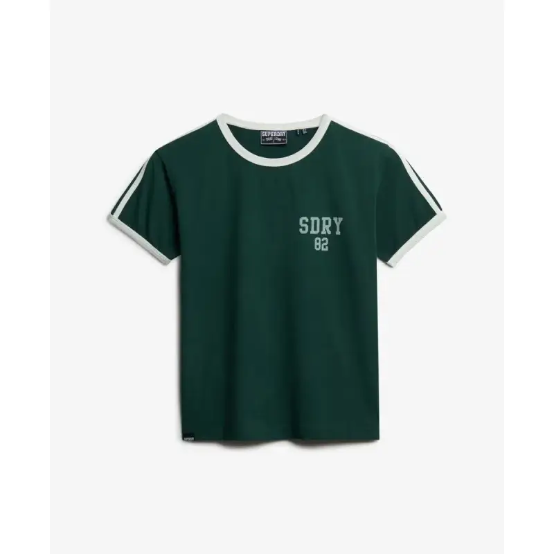 T-shirt da donna a righe Superdry Athletic Essentials